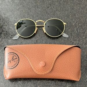 Ray Ban Round Metal Gold Women’s Sunglasses